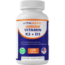 Vitamatic - Vitamin D3 K2 | 10,000 IU & 200mcg | 120ct