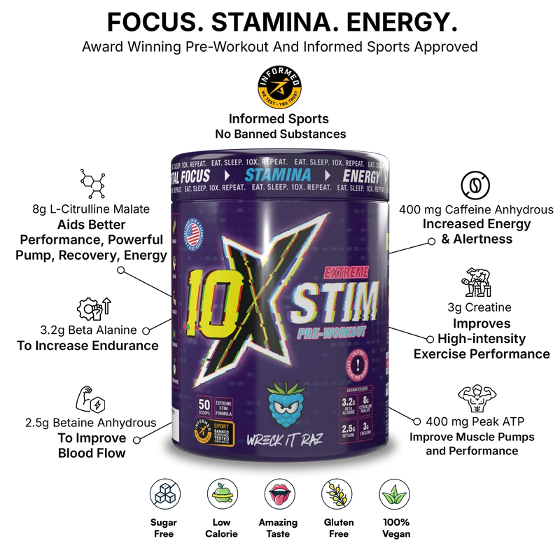 10X Stim Pre Workout