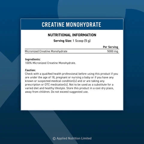 Applied Nutrition - Creatine Monohydrate 250g (50 Servings)
