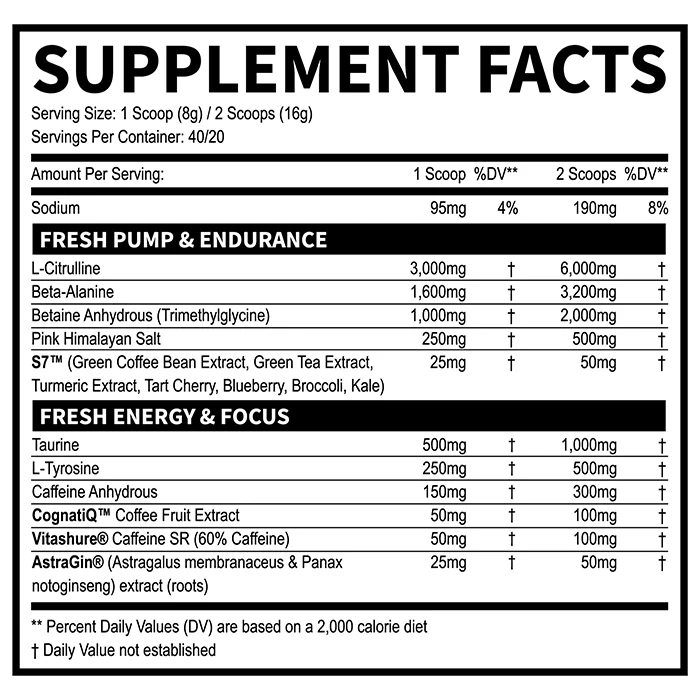 Fresh Supps Pre Workout