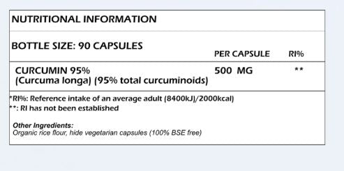 Insight Curcumin 500mg - 90 Capsules