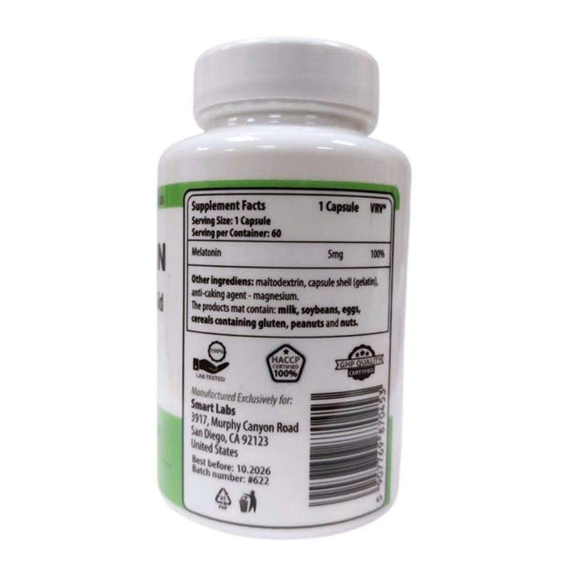 Melatonin 5mg - Smart Labs