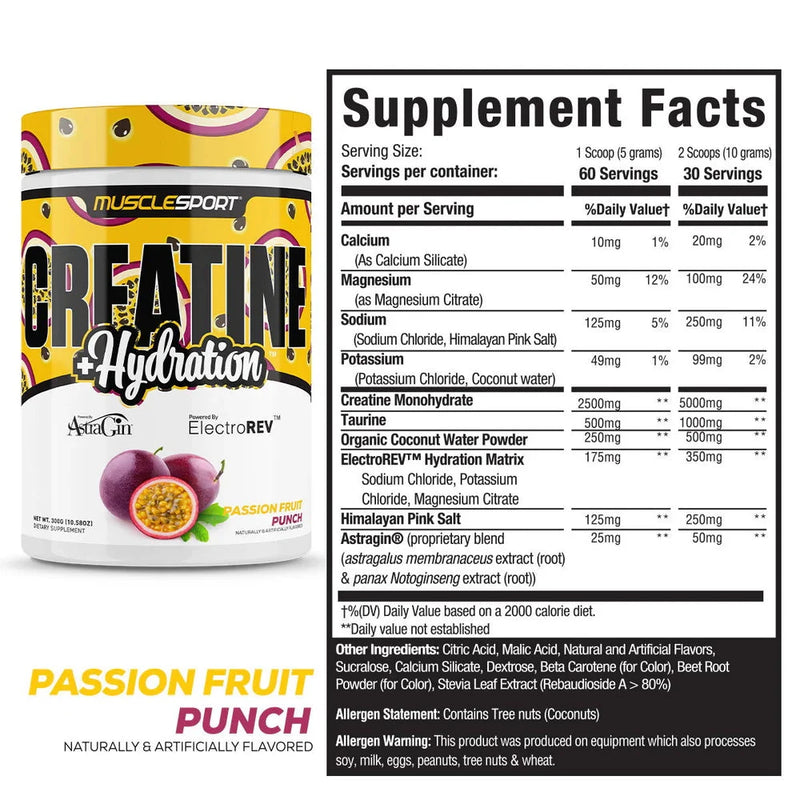 Musclesport USA - Creatine + Hydration 300g
