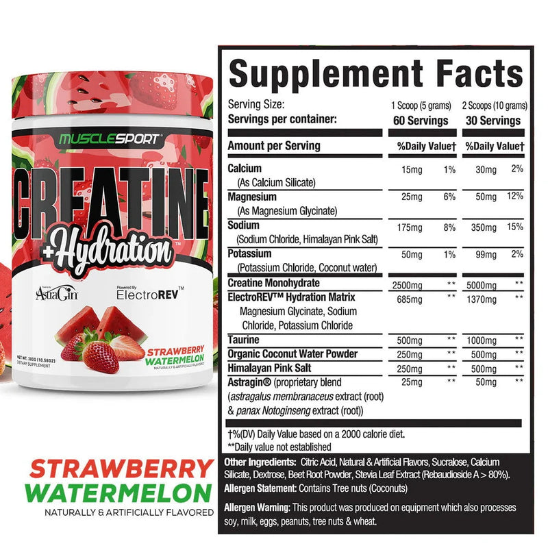 Musclesport USA - Creatine + Hydration 300g