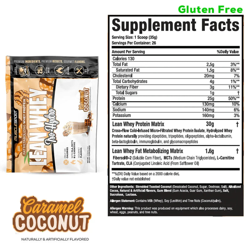 Musclesport USA - Lean Whey Isolate Single Serve Sachets