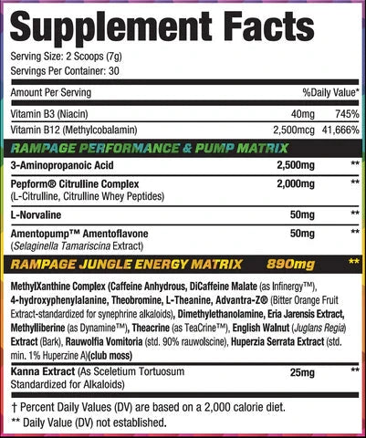 MuscleSport USA - Rhino Rampage Pre-Workout