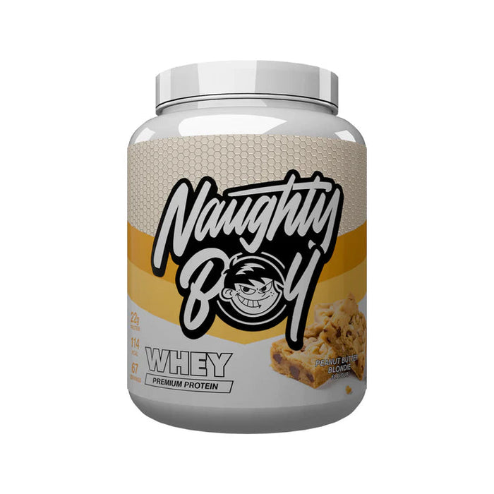 Protéine Whey Naughty Boy 900g - Saveur Sticky Toffee Pudding, DLU 01/2026