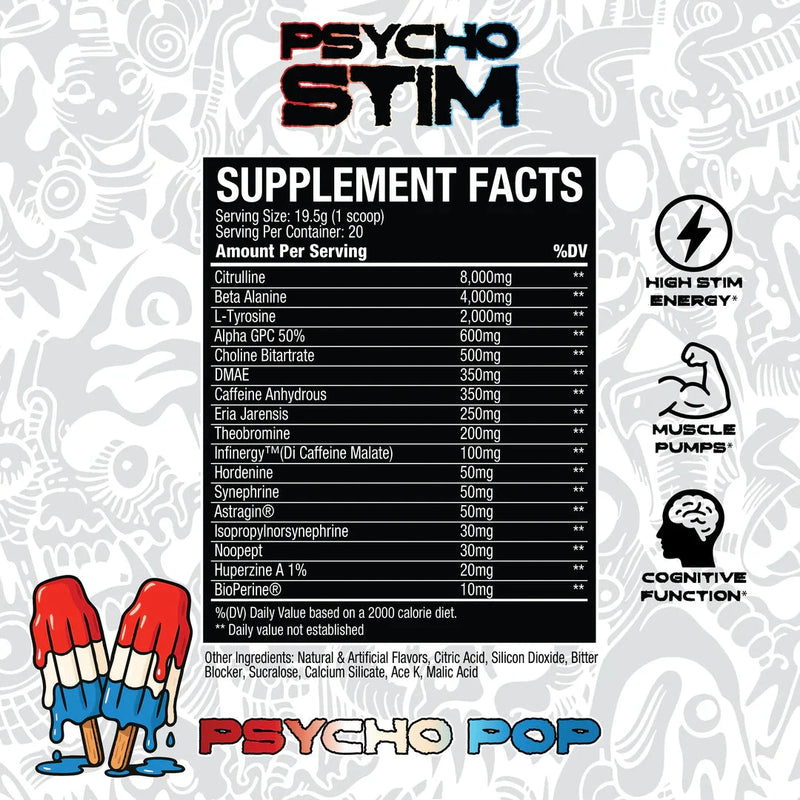 Nemesis Nutrition - Psycho Stim Pre-Workout