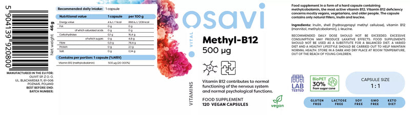 Osavi - Methyl-B12 500mcg