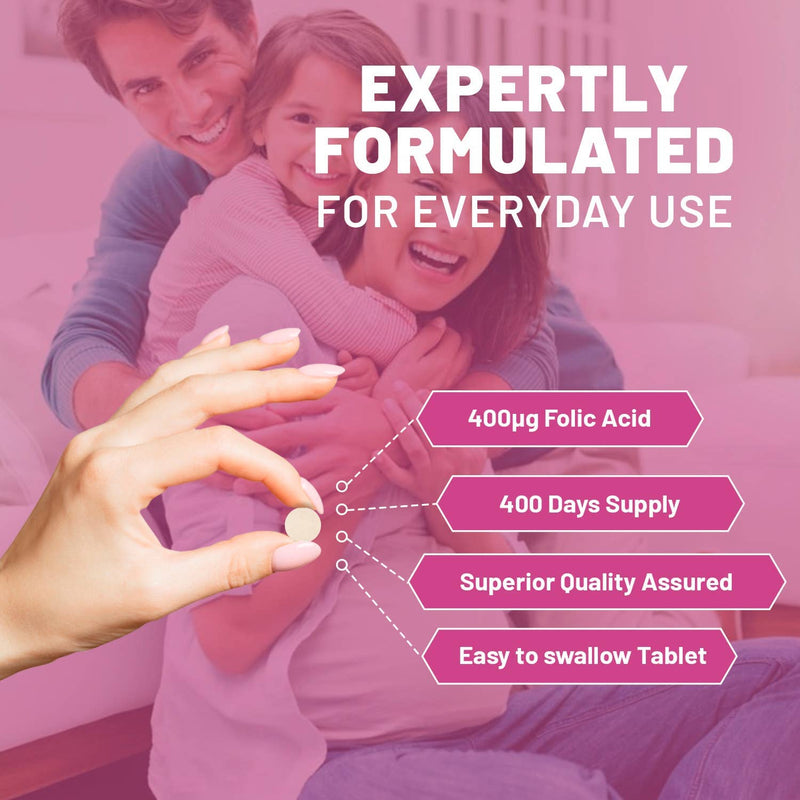 Prowise Healthcare - Folic Acid Tablets 400 mcg - 400 Vegan Vitamin B9