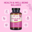 Prowise Healthcare - Folic Acid Tablets 400 mcg - 400 Vegan Vitamin B9 Tablets
