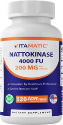 Vitamatic - Nattokinase 4,000 FU | Non-GMO | 120ct