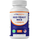 Vitamatic - Red Yeast Rice 1200mg | CoQ10 & Niacin | 120ct