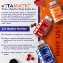 Vitamatic - Vitamatic 10mg Melatonin | Vegan & Non-GMO | 60ct
