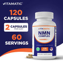Vitamatic - Vitamatic NMN Complex 1000 mg Per Serving – 120 Veg Caps