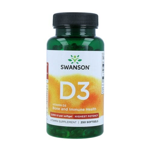Swanson - Vitamin D3 5000IU 250 Softgels
